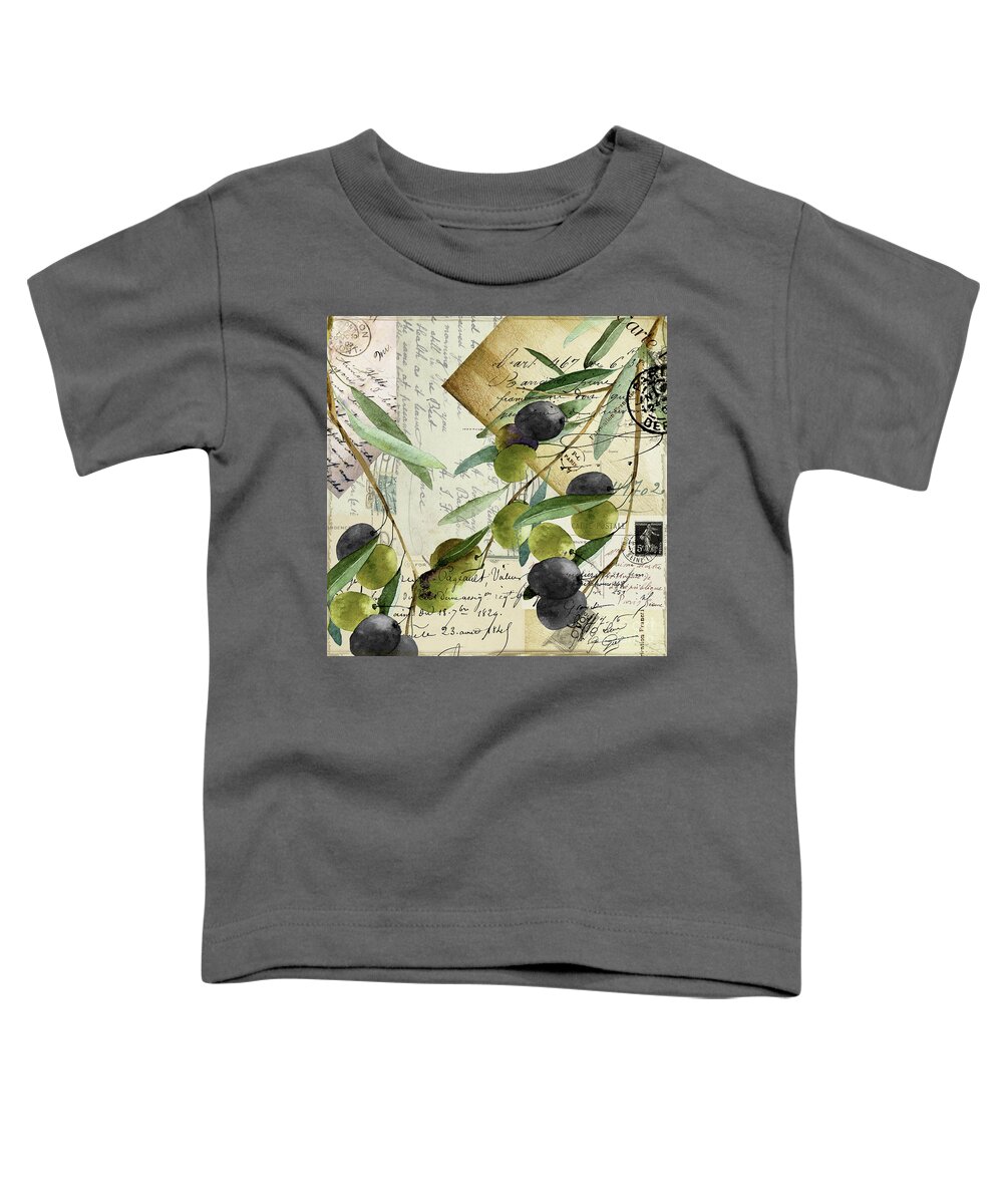 Olive Toddler T-Shirt featuring the painting Olivia III by Mindy Sommers