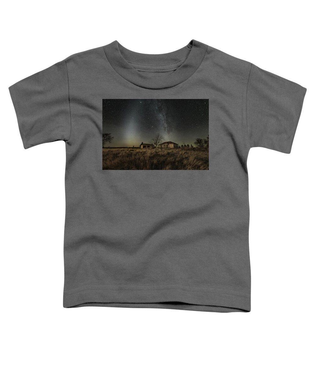 Milky Way Toddler T-Shirt featuring the photograph One Spectacular Winter Night by James Clinich