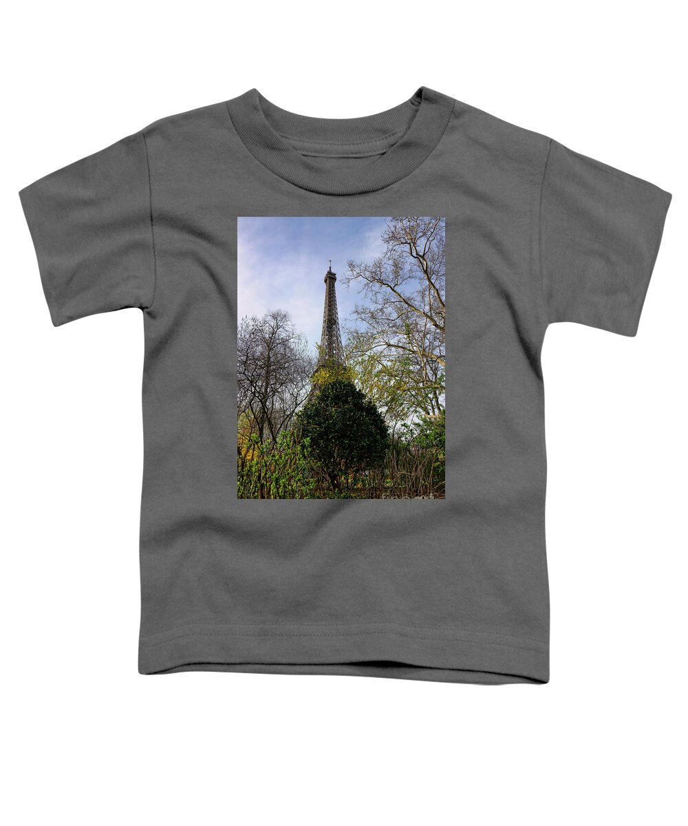 Eiffel Toddler T-Shirt featuring the photograph Organic Eiffel Tower by Olivier Le Queinec