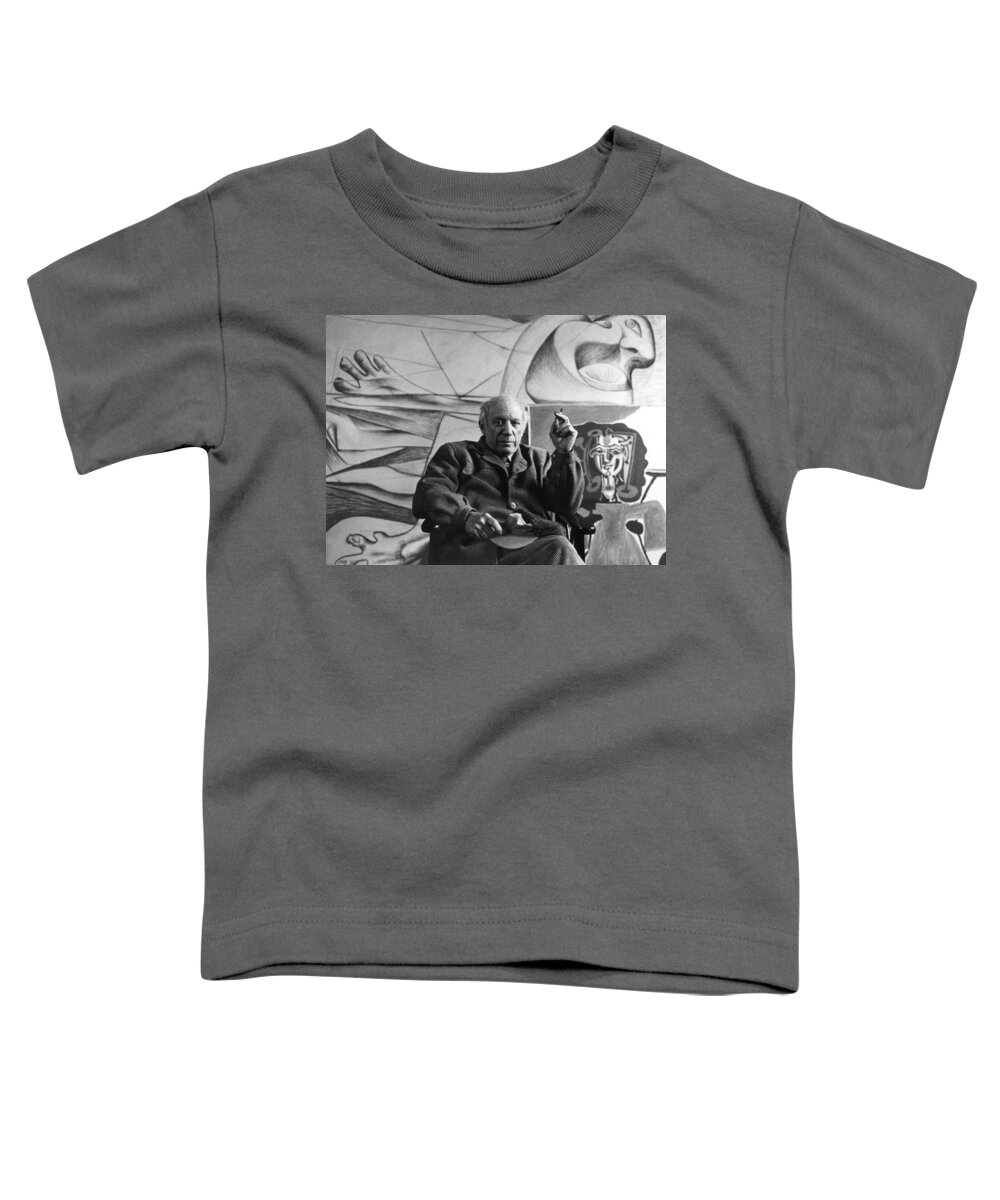 Art Toddler T-Shirt featuring the painting Pablo Picasso by Sanford Roth