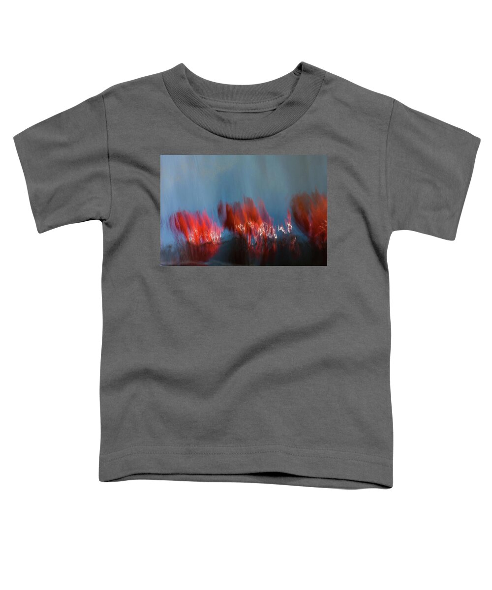  Toddler T-Shirt featuring the photograph Painting fuccia by Mache Del Campo