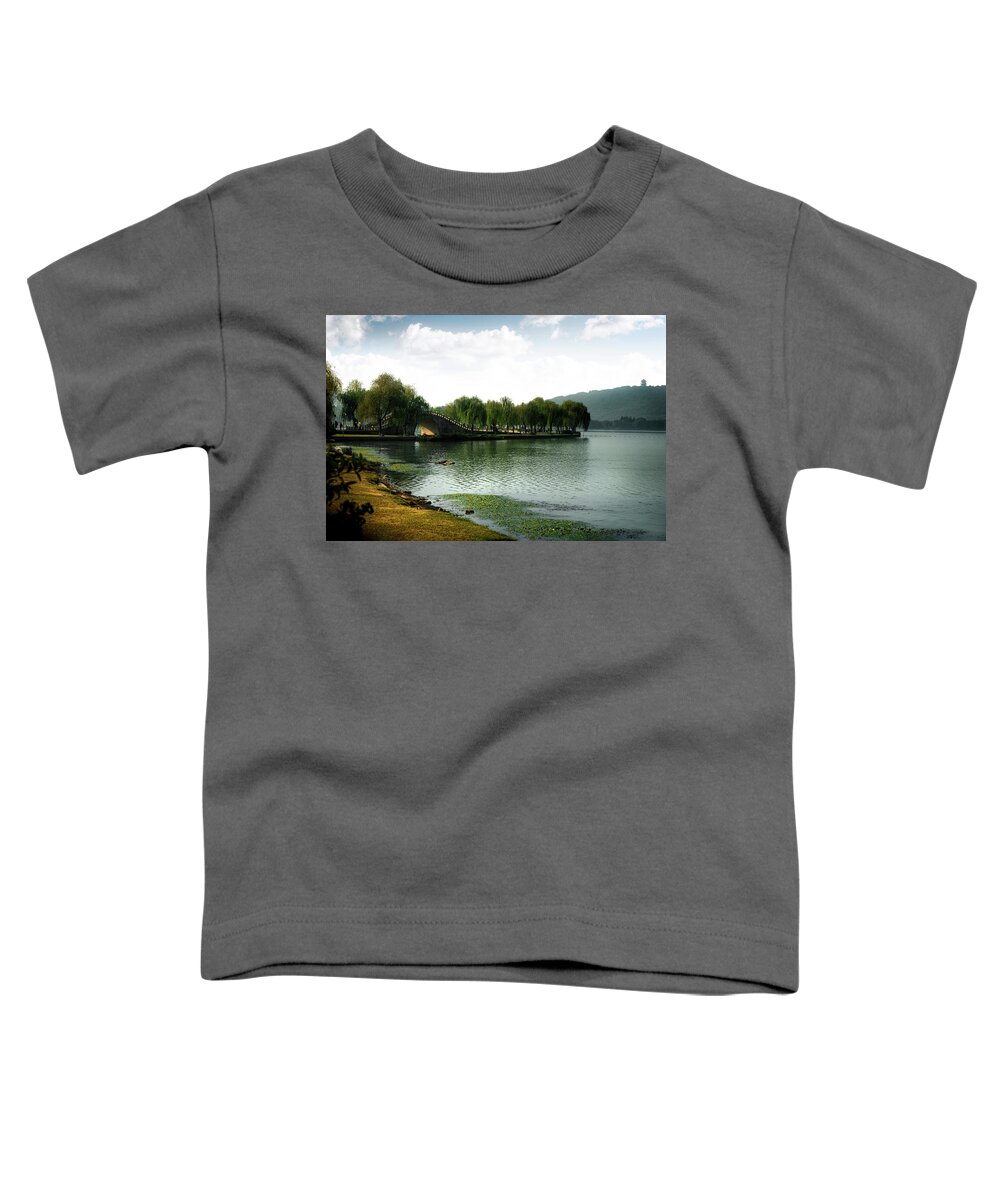 Wuxi Toddler T-Shirt featuring the photograph Park at Wuxi by Kathryn McBride