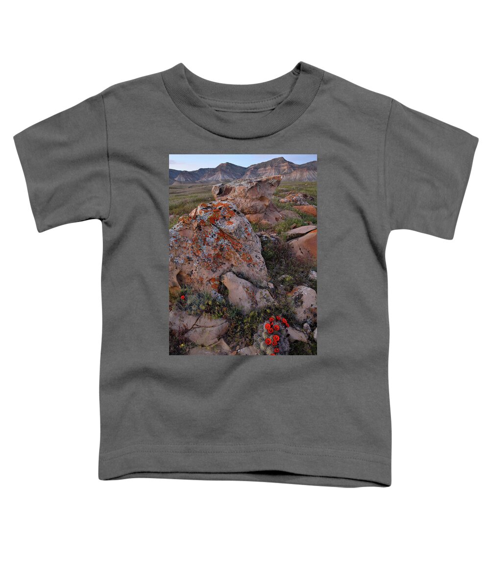 Book Cliffs Toddler T-Shirt featuring the photograph Pastel Colors of Dusk in Book Cliffs by Ray Mathis