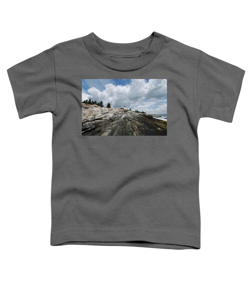 Pemaquid Point Lighthouse Toddler T-Shirt featuring the photograph Pemaquid Point Lighthouse by Chris Pappathopoulos