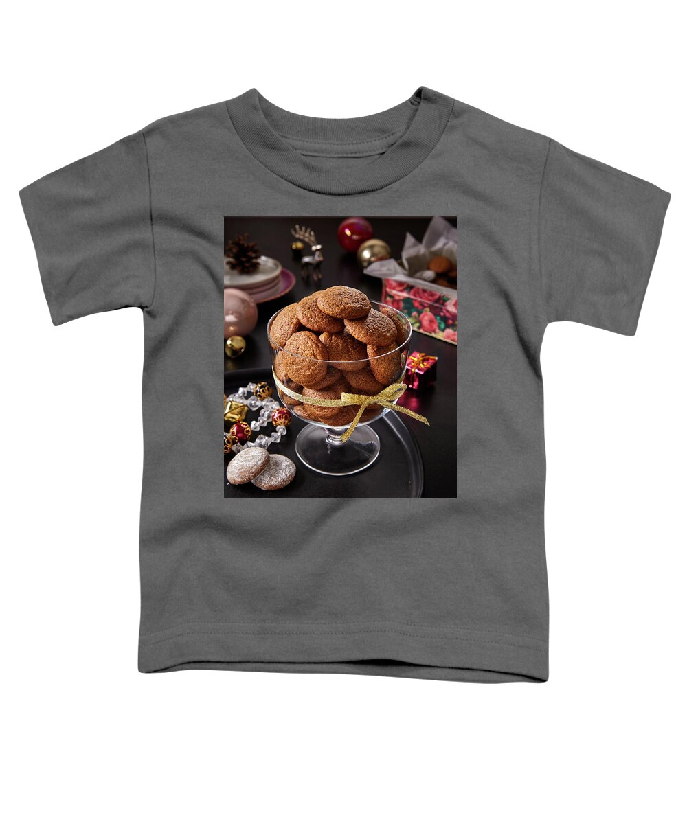 Cuisine At Home Toddler T-Shirt featuring the photograph Pfeffernusse cookies by Cuisine at Home