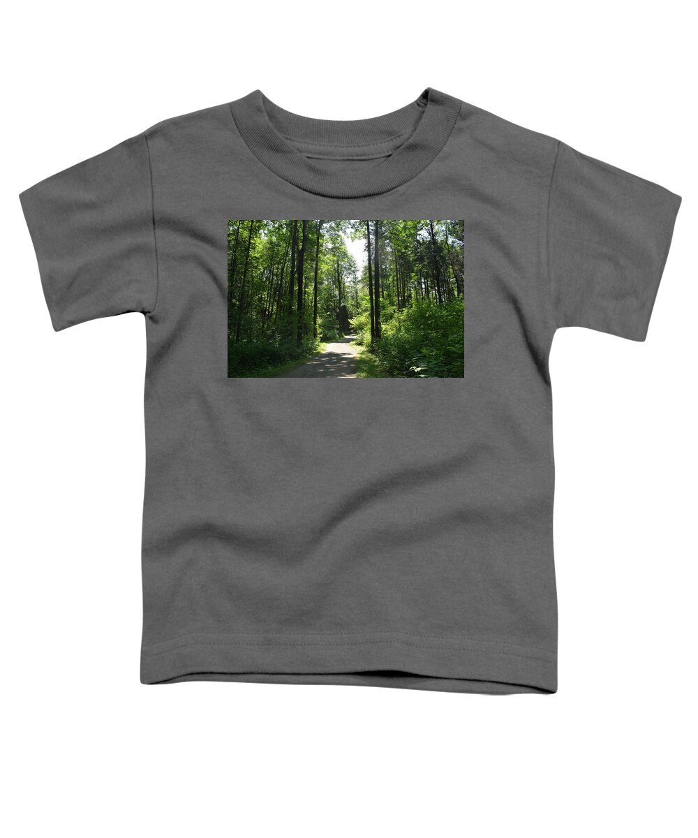 Woods Toddler T-Shirt featuring the photograph Photo 68 forest by Lucie Dumas