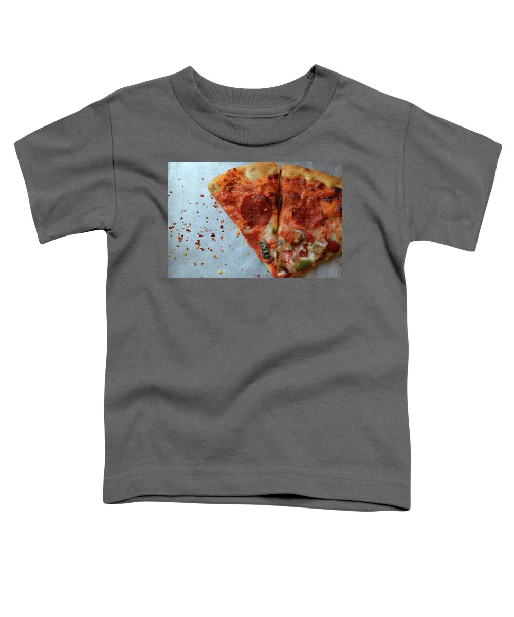 Pizza Toddler T-Shirt featuring the photograph Pizza by Lisa Burbach