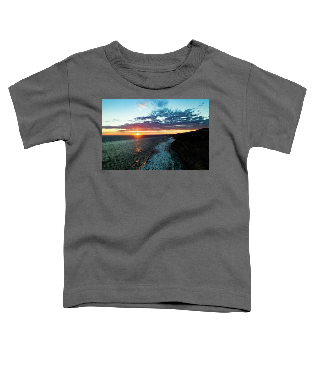 Steve Bunch Toddler T-Shirt featuring the photograph Point Fermin Sunset San Pedro California by Steve Bunch