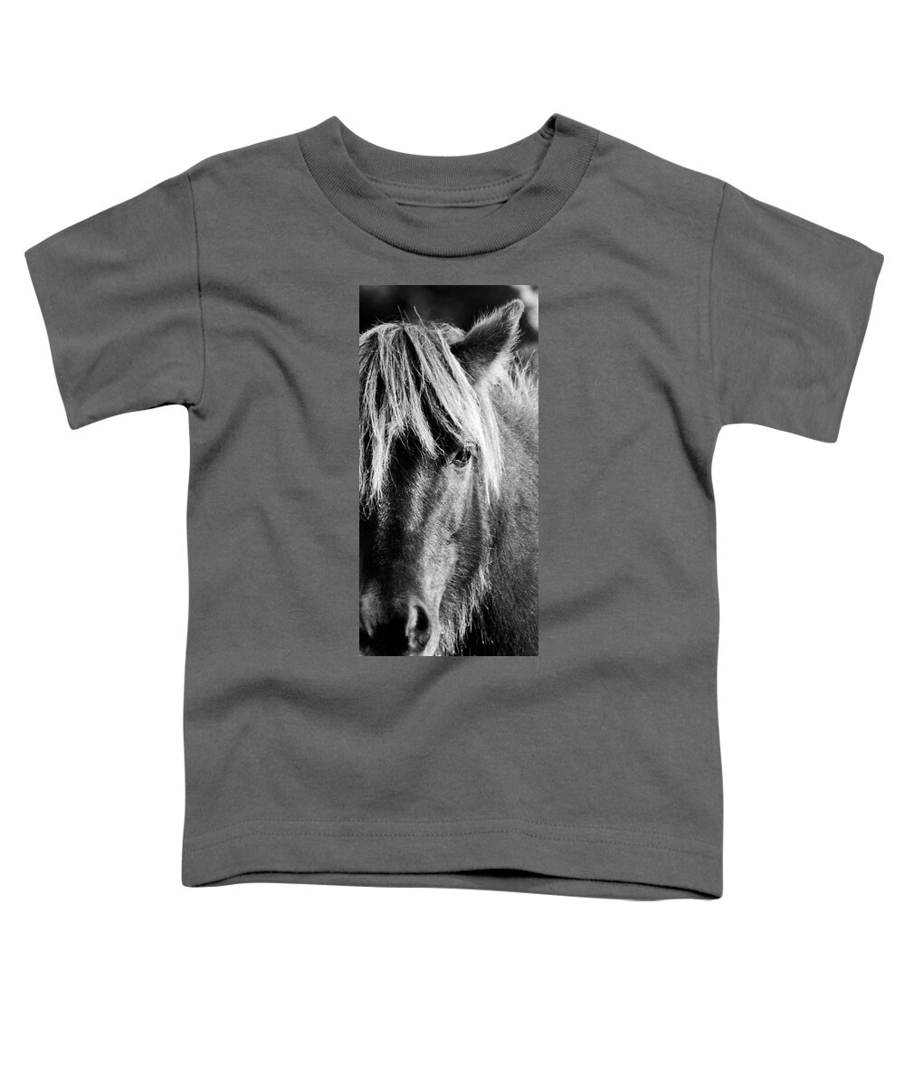 Wild Horse Toddler T-Shirt featuring the photograph Portait of a Wild Mustang by Bob Decker