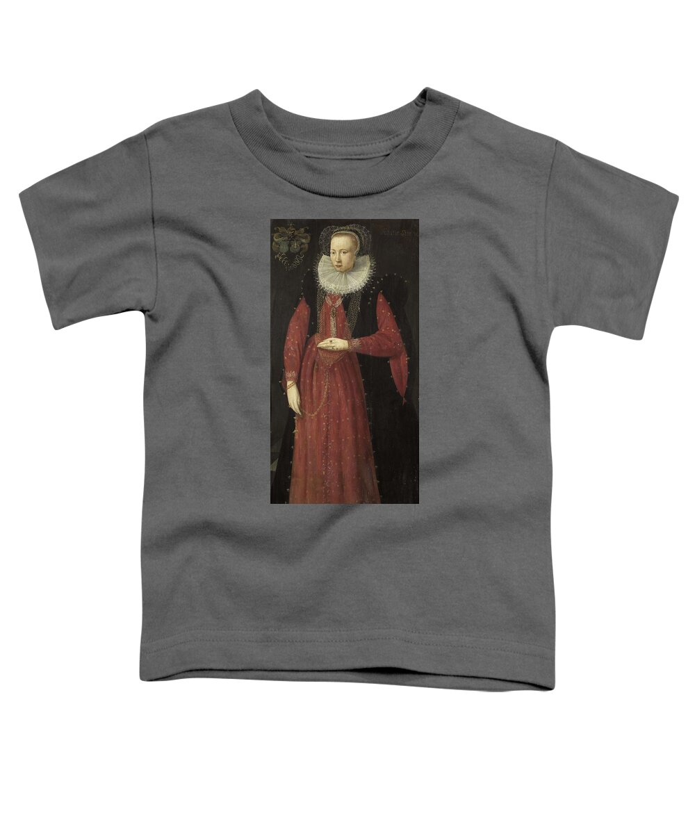 Portrait Of Doedt Van Holdinga (1570-1646) Toddler T-Shirt featuring the painting Portrait of Doedt van Holdinga by MotionAge Designs