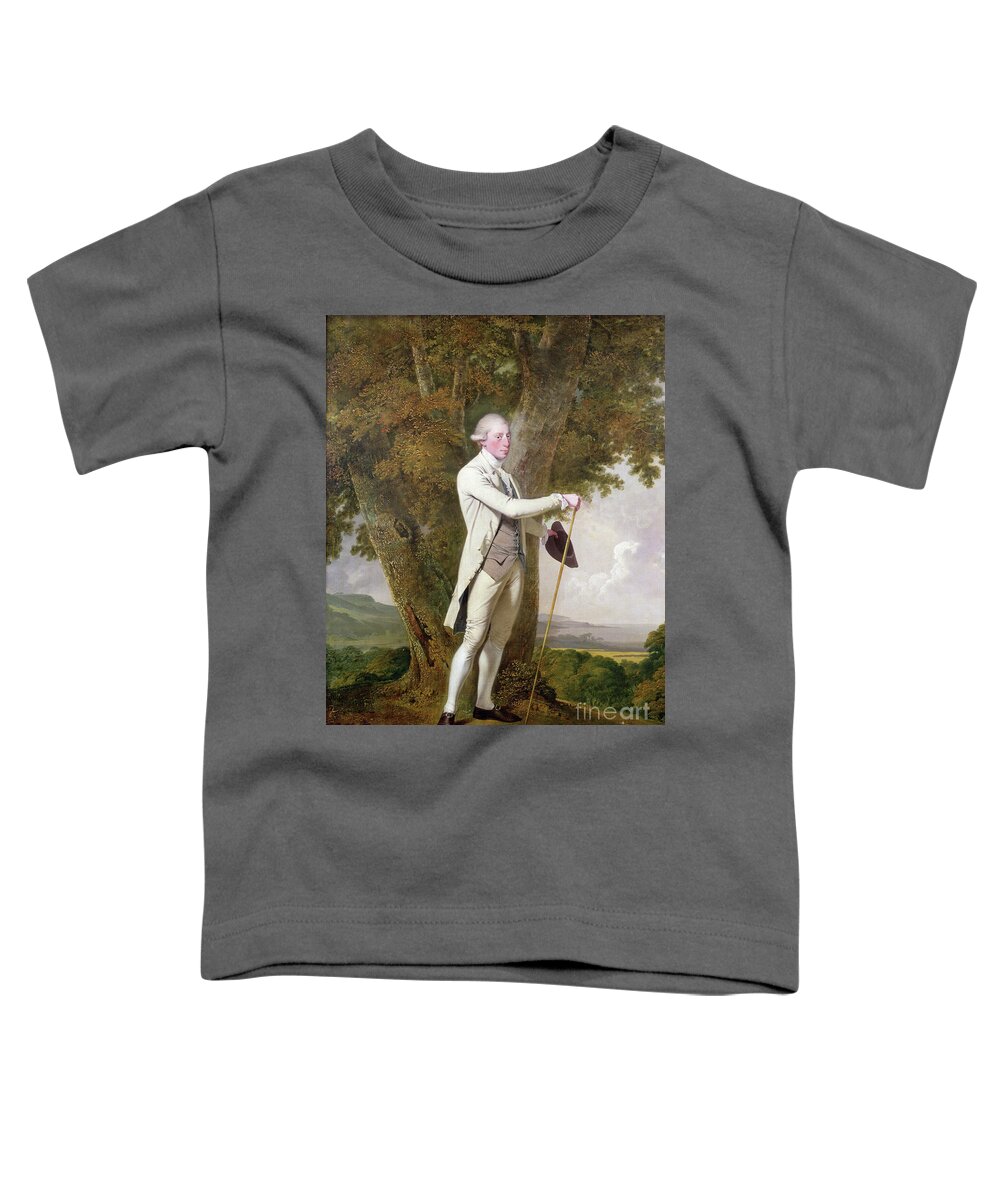 John Milnes Toddler T-Shirt featuring the painting Portrait Of John Milnes, 12th Duke Of St Albans by Joseph Wright Of Derby