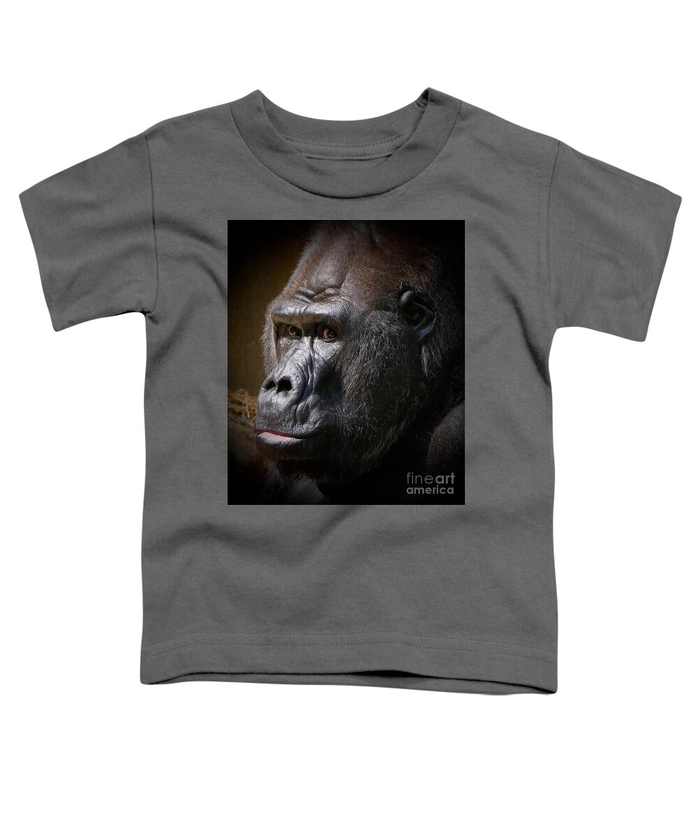 Zoo Toddler T-Shirt featuring the photograph Portrait Of Massa by Elisabeth Derichs