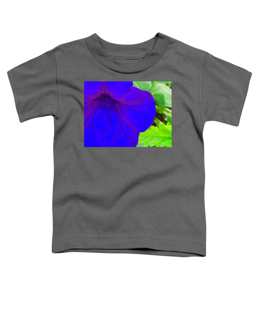 Purple Toddler T-Shirt featuring the photograph Purple Blue for You by Debra Grace Addison
