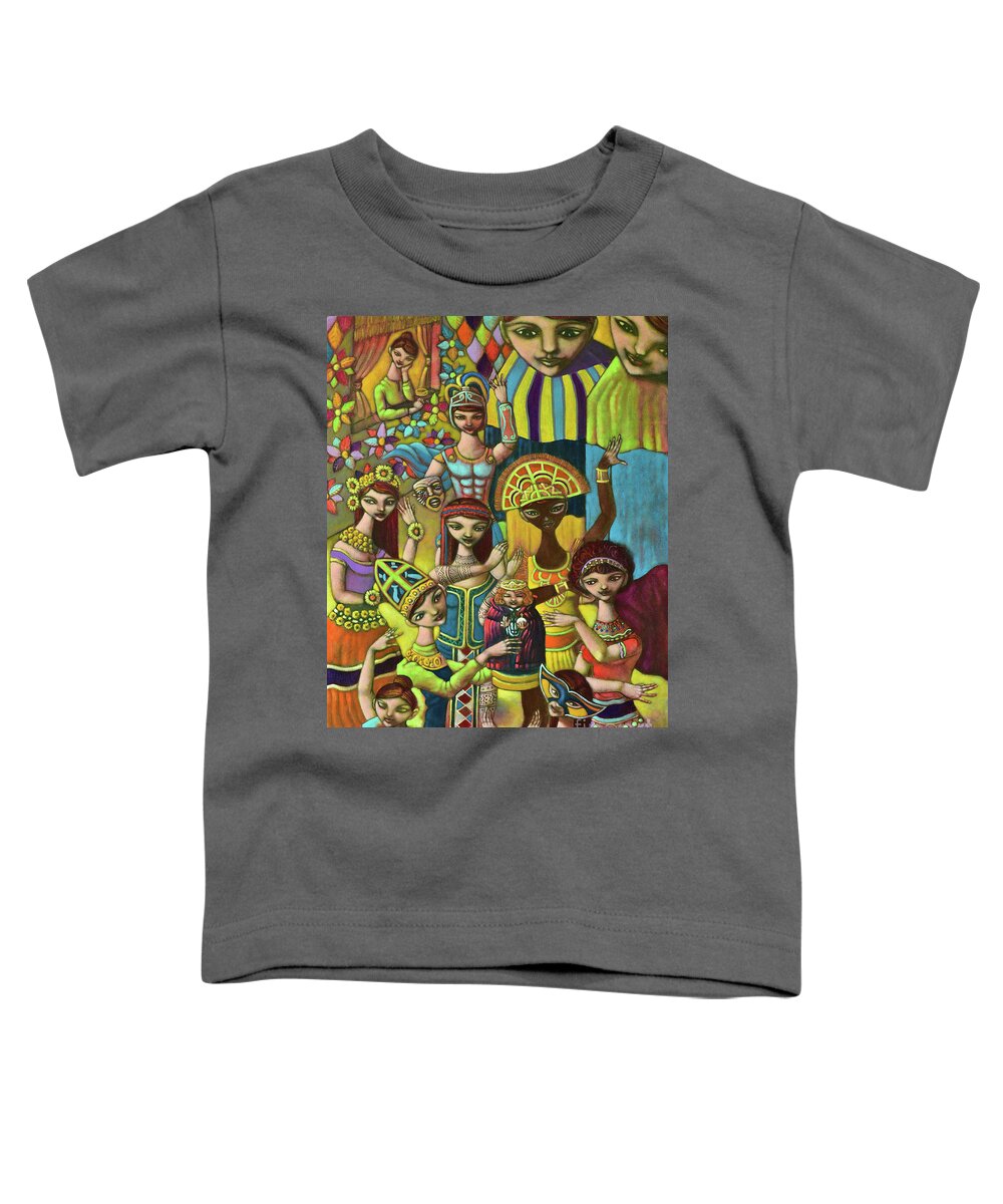 Paul Hilario Toddler T-Shirt featuring the painting Pyesta Pilipinas by Paul Hilario