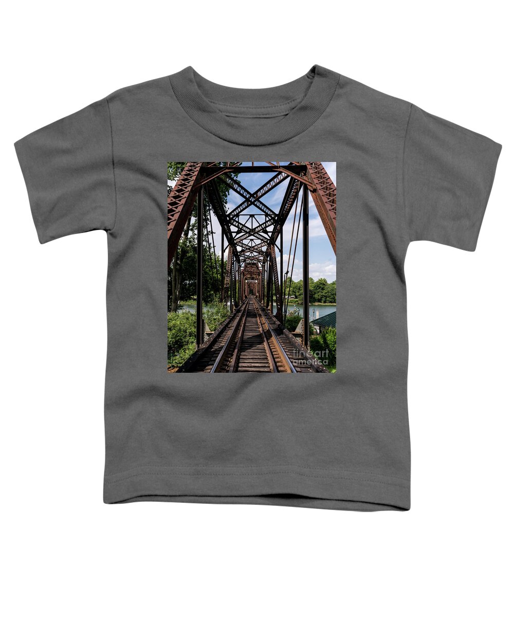 Railroad Bridge 6th Street Augusta Ga 1 Toddler T-Shirt featuring the photograph Railroad Bridge 6th Street Augusta GA 1 by Sanjeev Singhal