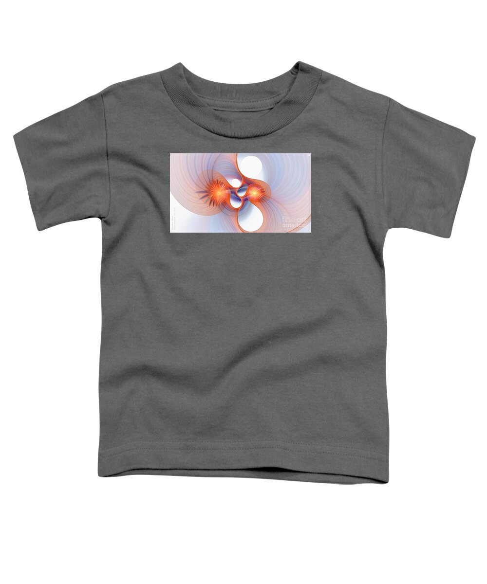 Synesthesia Toddler T-Shirt featuring the digital art Rainbow Music by Doug Morgan