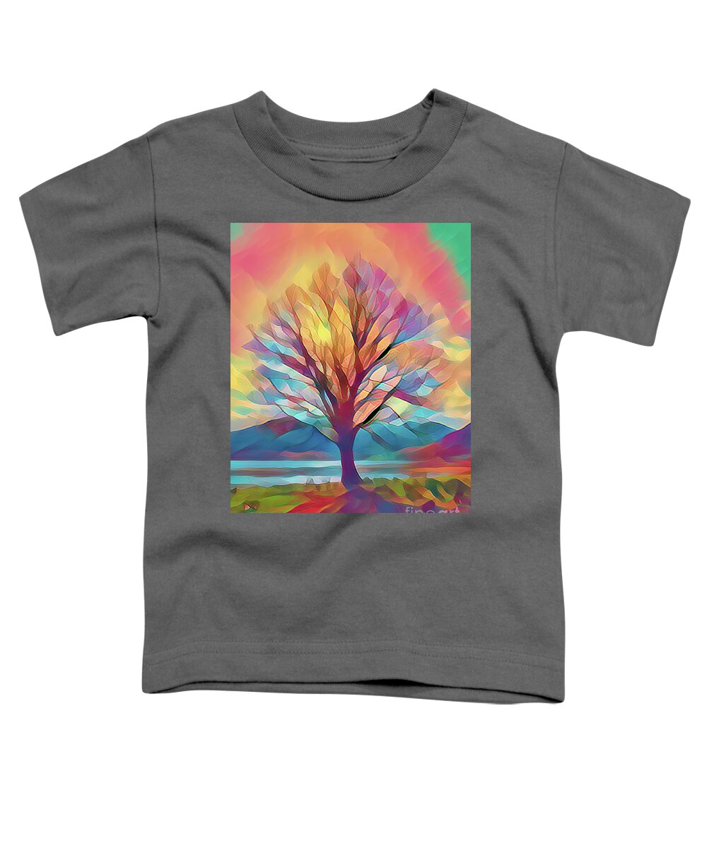 Tree Toddler T-Shirt featuring the photograph Rainbow Tree by Lynn Bolt