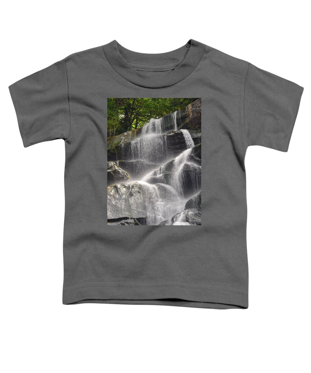Ramsey Cascades Toddler T-Shirt featuring the photograph Ramsey Cascades 3 by Phil Perkins