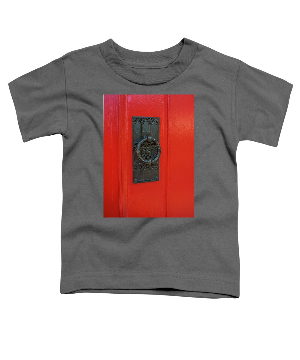 Red Toddler T-Shirt featuring the photograph Red Door_258 by James C Richardson