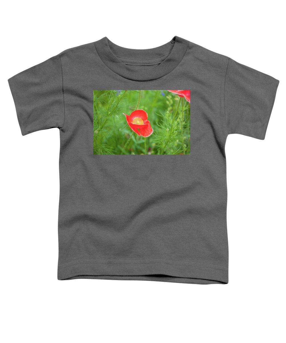 Flowers Toddler T-Shirt featuring the photograph Red Poppy by Mark Duehmig