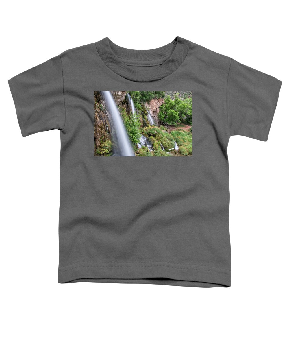 Rifle Falls Toddler T-Shirt featuring the photograph Rifle Falls by Angela Moyer