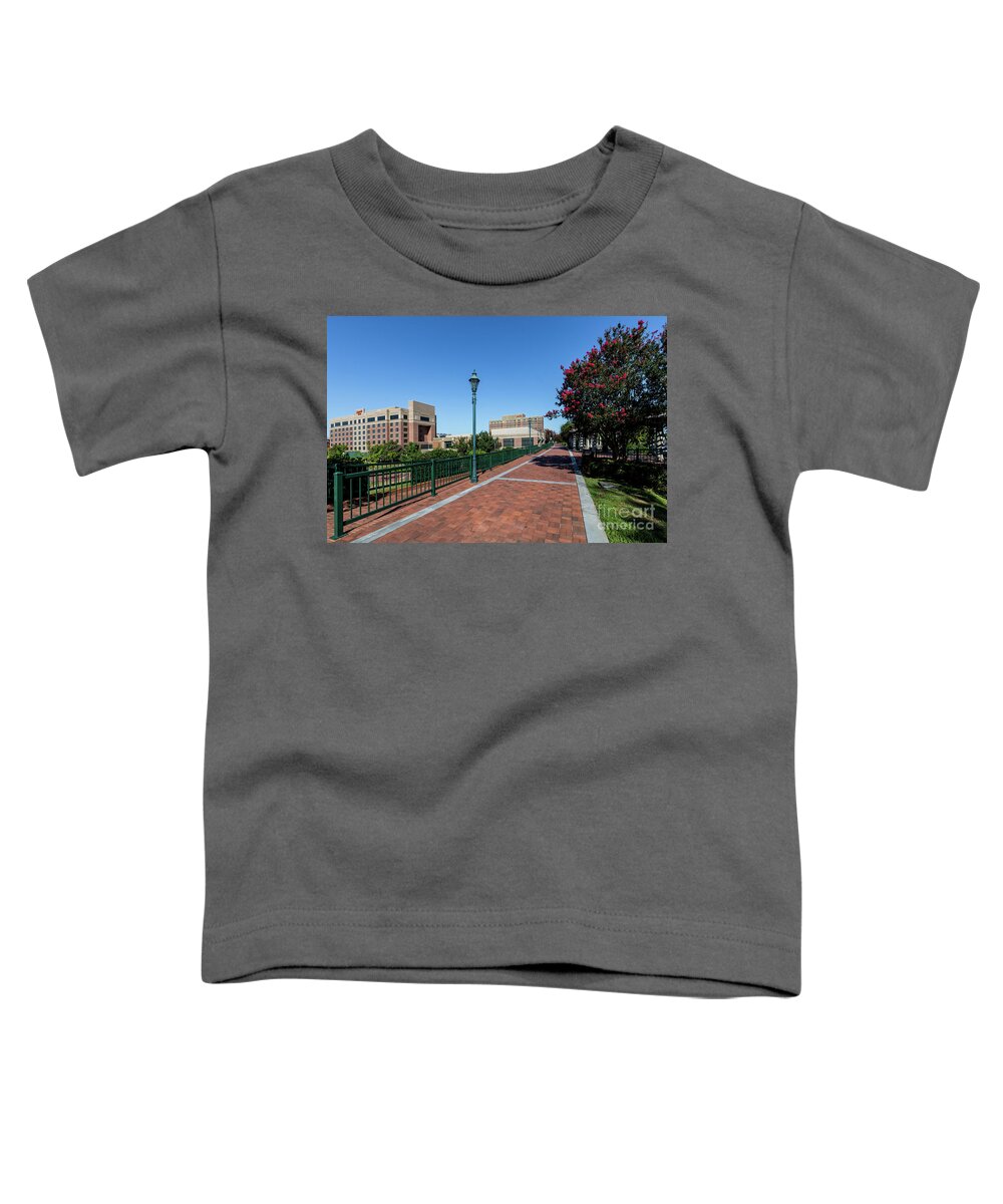 Riverwalk Downtown Augusta Ga Toddler T-Shirt featuring the photograph Riverwalk Downtown Augusta GA by Sanjeev Singhal