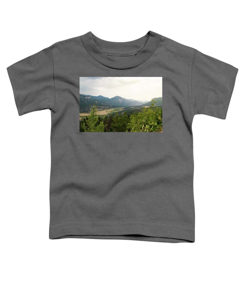 Mountain Toddler T-Shirt featuring the photograph Rocky Mountain Overlook by Nicole Lloyd