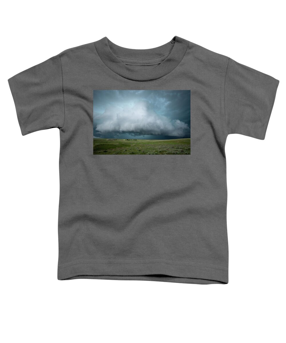 Storm Toddler T-Shirt featuring the photograph Rolling Storm by Wesley Aston
