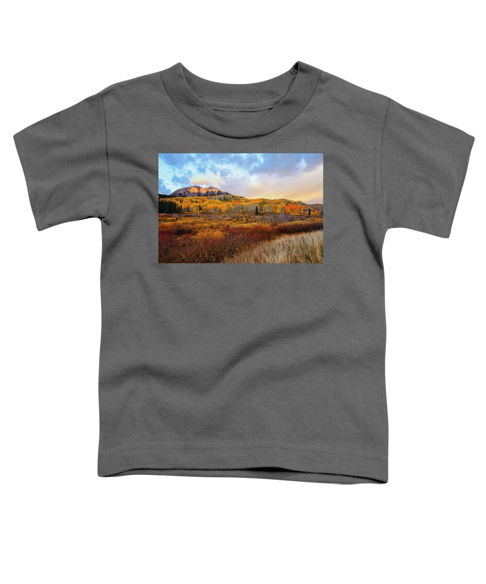 Colorado Toddler T-Shirt featuring the photograph Ruby Mountain Sunrise by James Covello