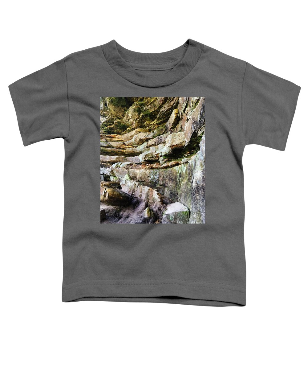 Erosion Toddler T-Shirt featuring the photograph Sandstone Layers by Phil Perkins