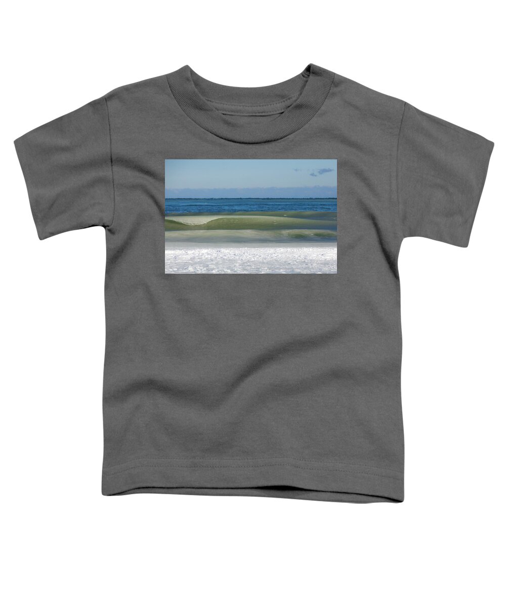 Scituate Toddler T-Shirt featuring the photograph Scituate Winter Waves by Ann-Marie Rollo