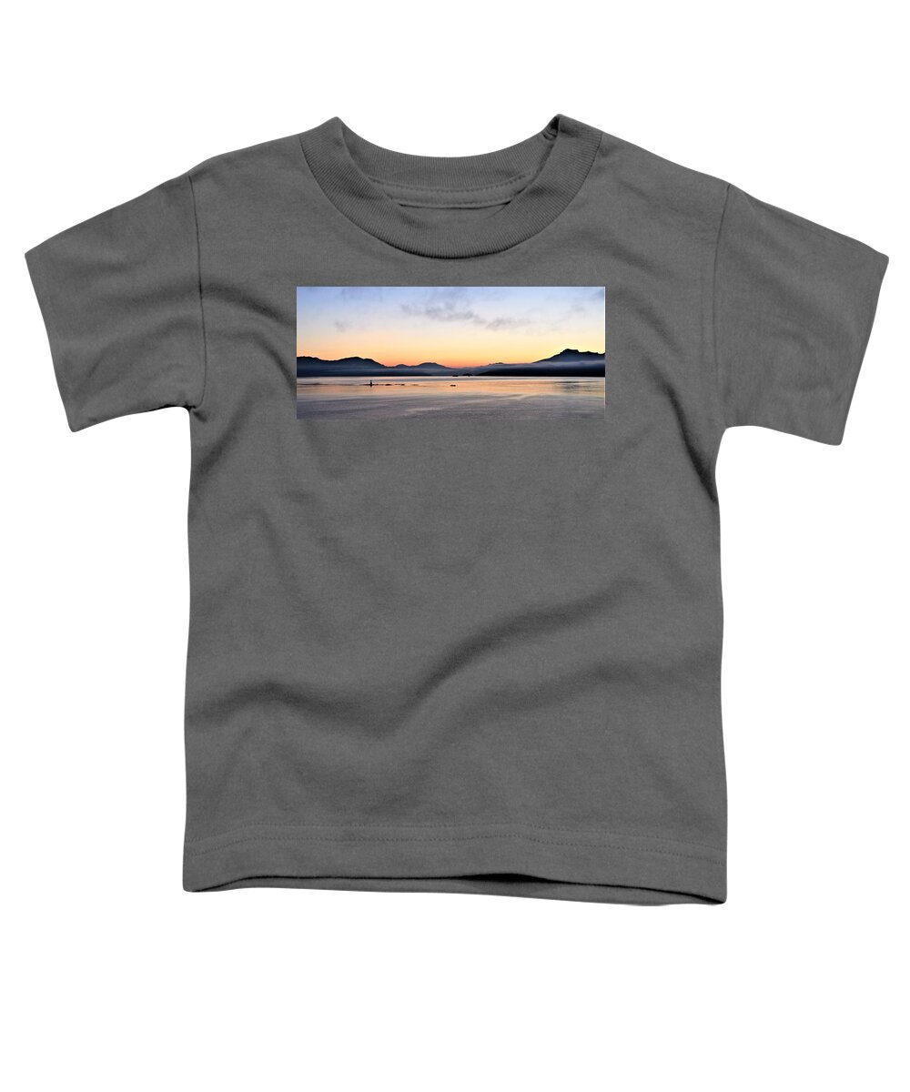 Seascape Toddler T-Shirt featuring the photograph Seascape Dawn by FD Graham
