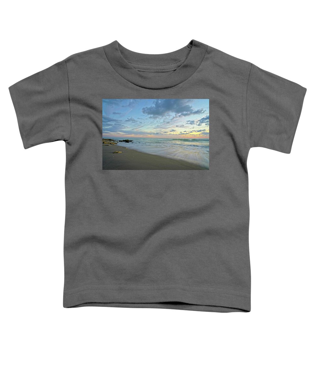 Seascape Toddler T-Shirt featuring the photograph Serene Seascape 2 by Steve DaPonte