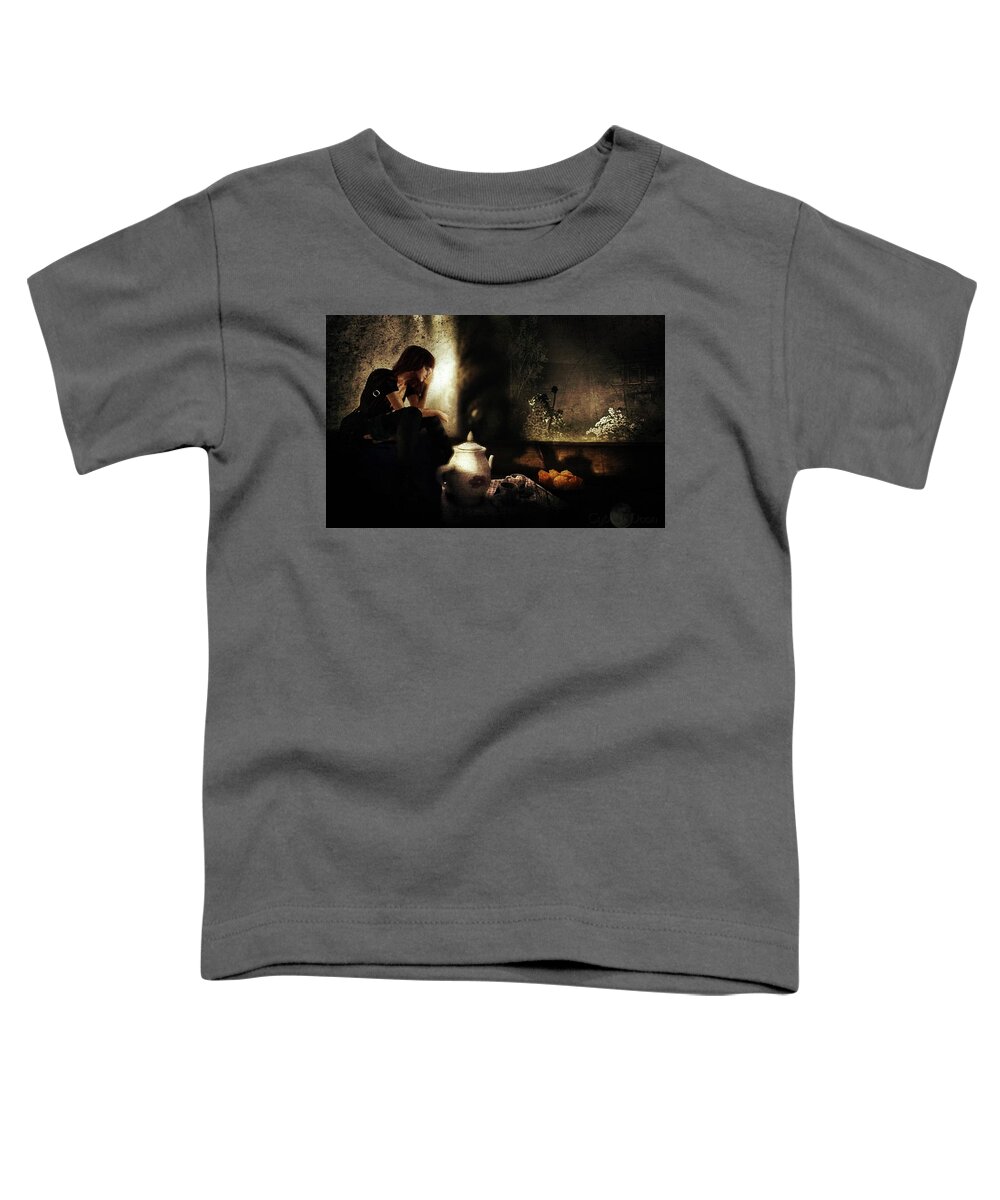  Toddler T-Shirt featuring the photograph She Feeds You Tea And Oranges by Cybele Moon