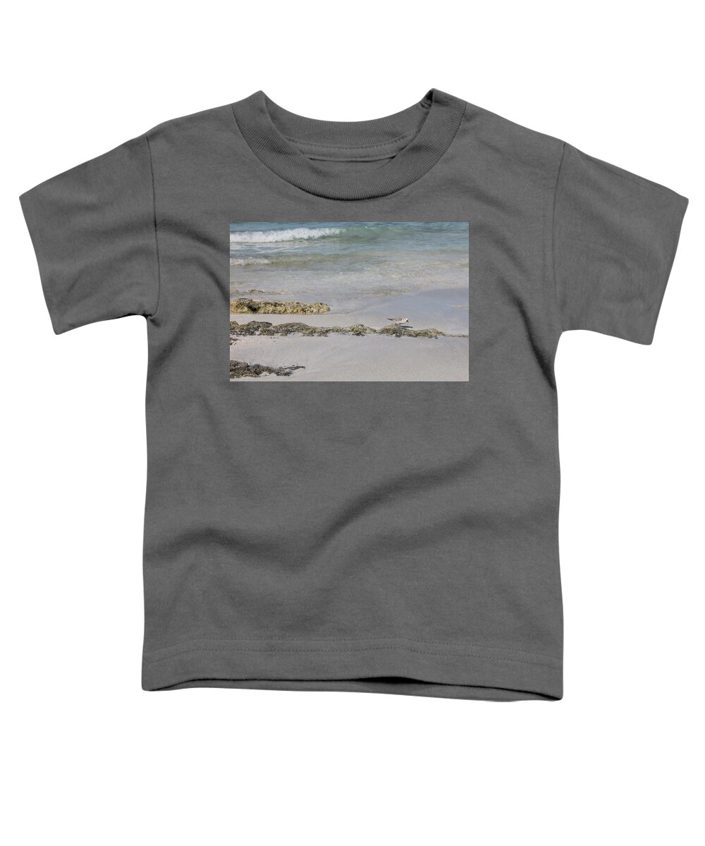 Shorebird Toddler T-Shirt featuring the photograph Shorebird by Ruth Kamenev