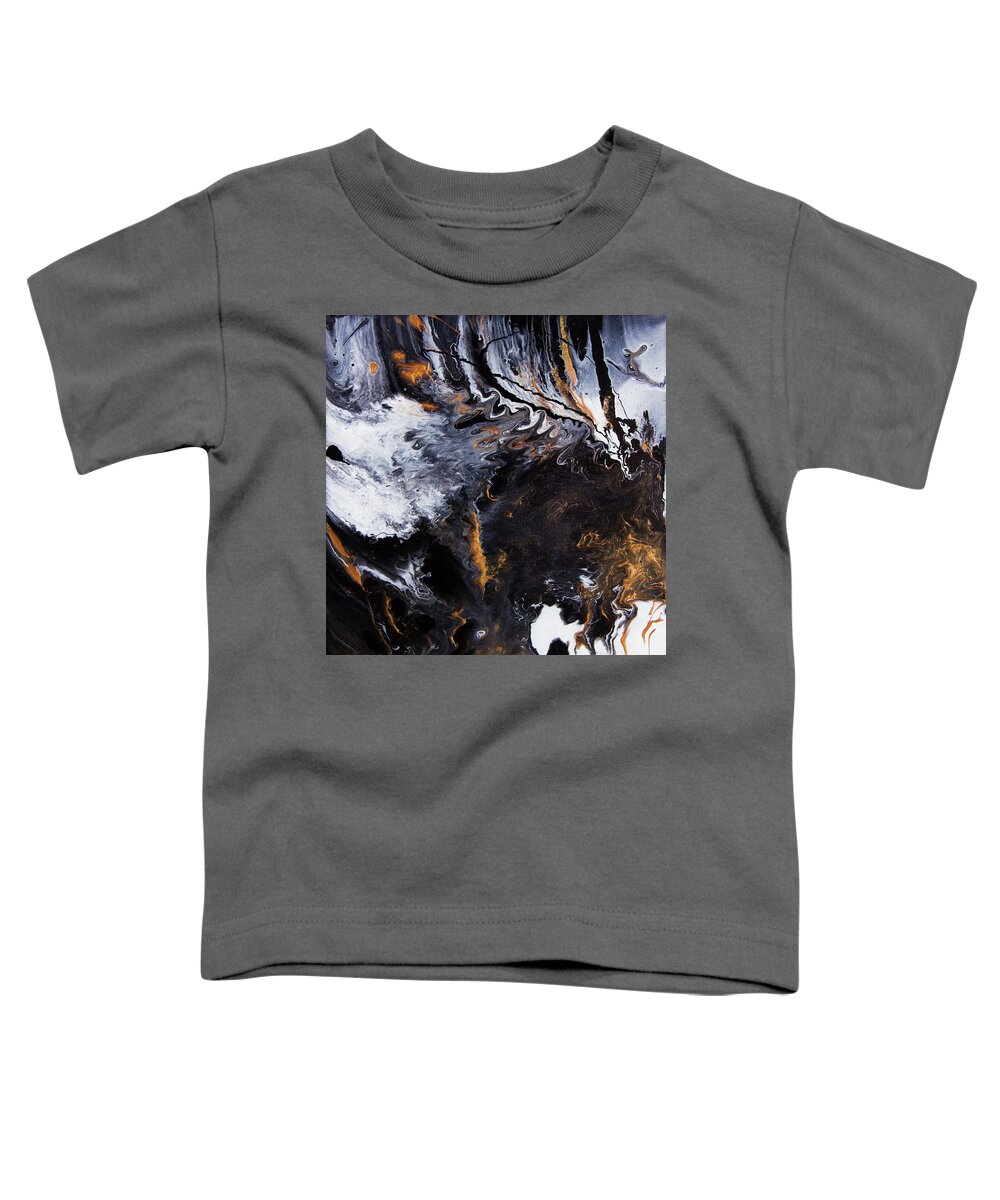 Fluid Toddler T-Shirt featuring the painting Something Completely Unlike Marble by Jennifer Walsh