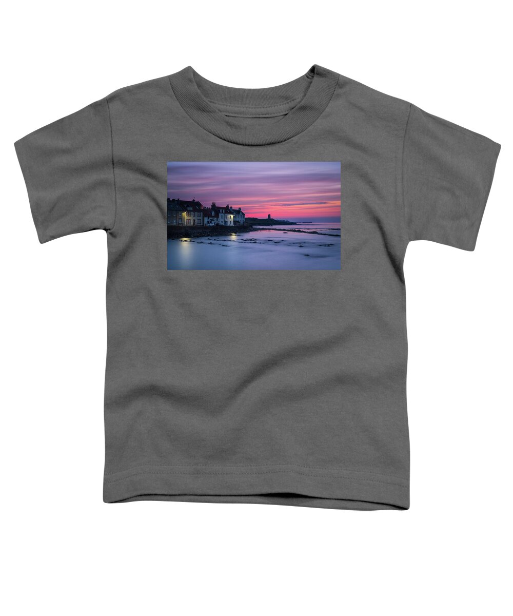 Adam West Toddler T-Shirt featuring the photograph St Monans Dawn Blues by Adam West