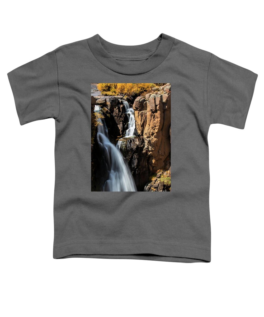 Waterfall Toddler T-Shirt featuring the photograph Steppes by Jim Garrison