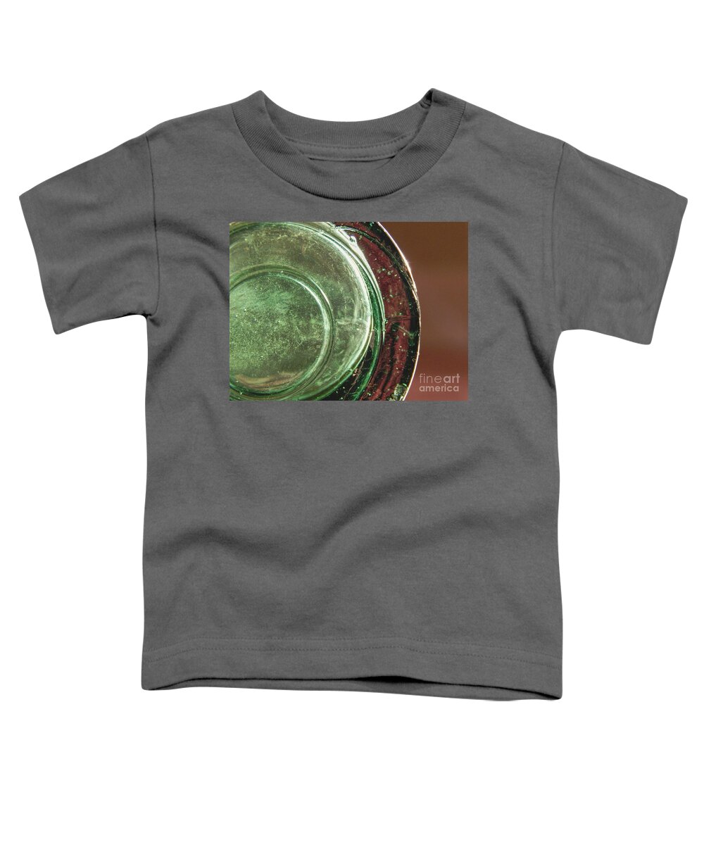 Macro Toddler T-Shirt featuring the photograph Still Life Glass Bottle Bottom by Phil Perkins