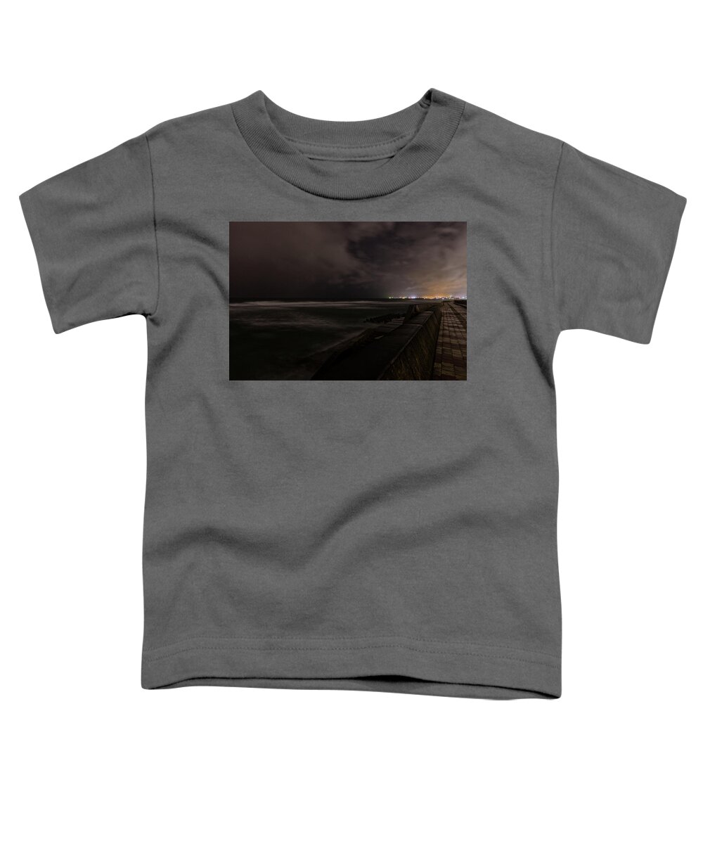 Sea Wall Toddler T-Shirt featuring the photograph Storm Chasing by Eric Hafner