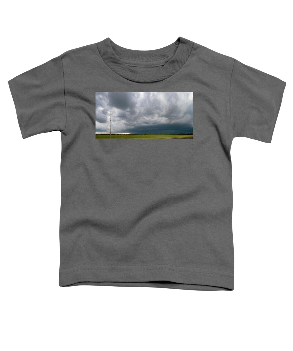 Nebraskasc Toddler T-Shirt featuring the photograph Storm Chasing West South Central Nebraska 003 by Dale Kaminski