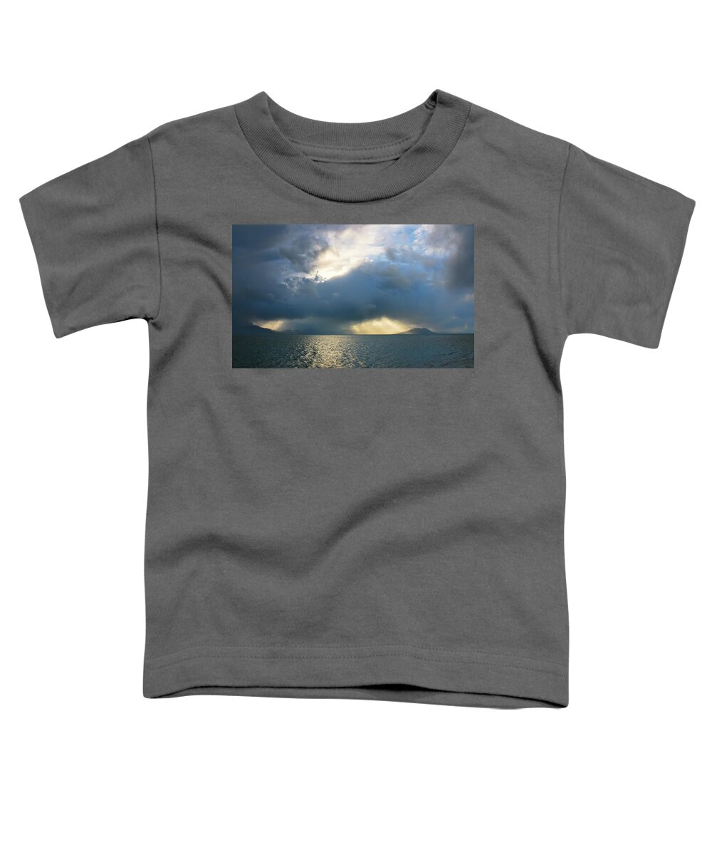 Gustavus Toddler T-Shirt featuring the photograph Storm over the sea by Michele Cornelius