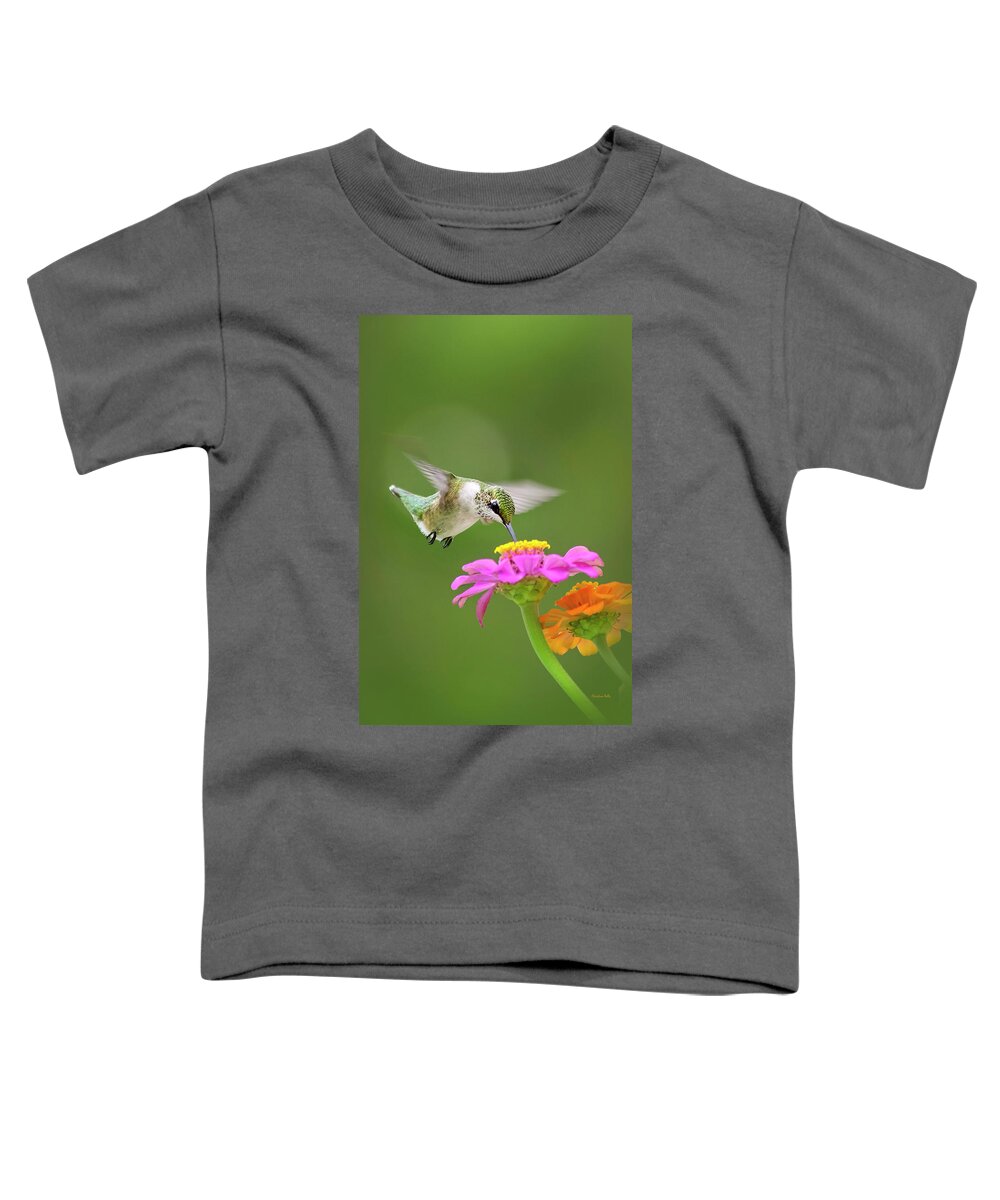 Hummingbird Toddler T-Shirt featuring the photograph Summer Breeze by Christina Rollo