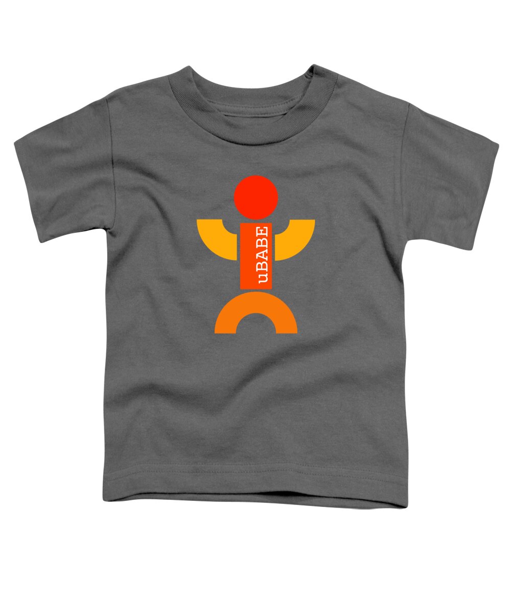 Sun Fun Toddler T-Shirt featuring the digital art Sun Fun by Ubabe Style