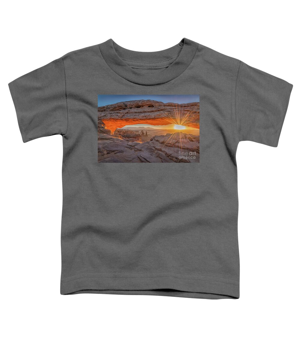 Sunrise Toddler T-Shirt featuring the photograph Sunrise Arch by Melissa Lipton