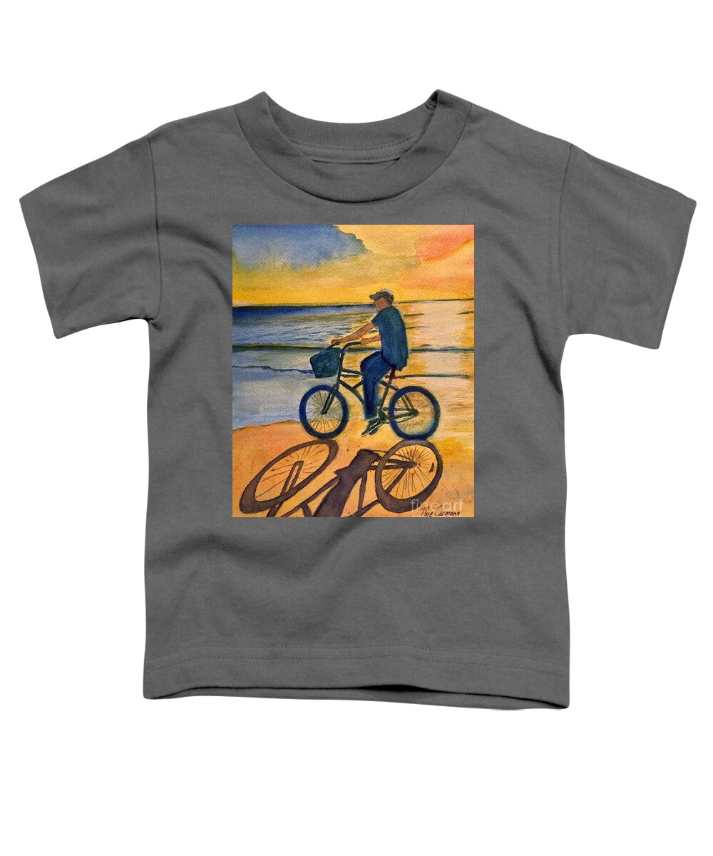 Landscape Toddler T-Shirt featuring the painting Sunset at Siesta Key by Sue Carmony