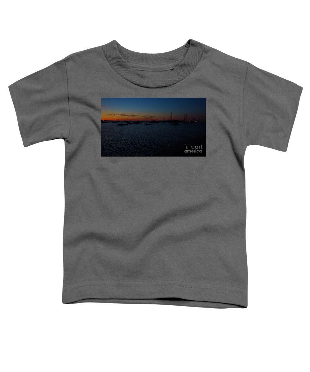 Sunset Toddler T-Shirt featuring the photograph Sunset in Newport, RI by Agnes Caruso