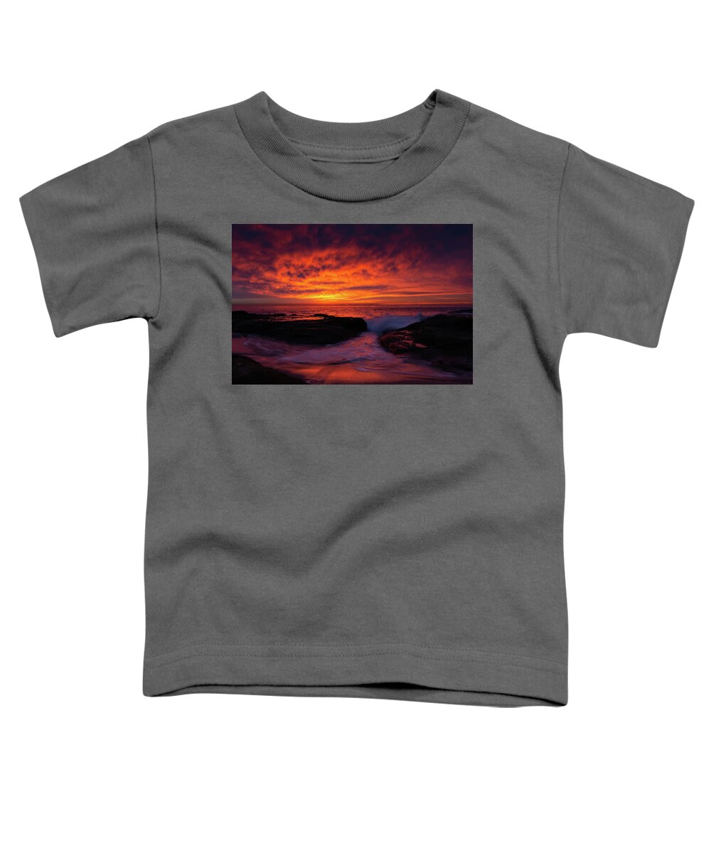 Aliso Beach Toddler T-Shirt featuring the photograph Sunset Laguna Beach by Kyle Hanson