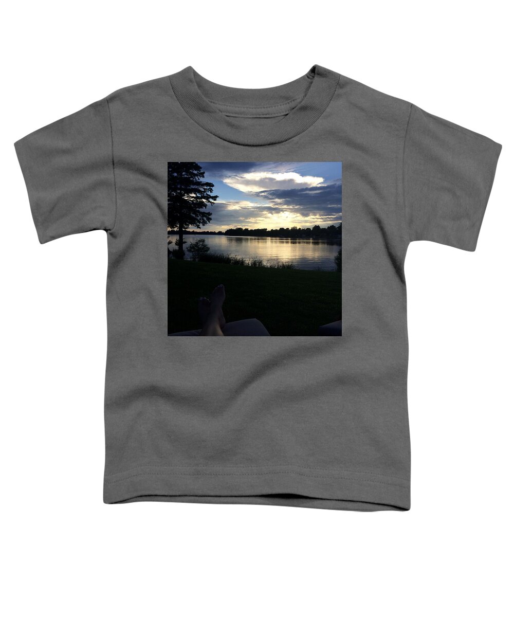 Lake Toddler T-Shirt featuring the photograph Sunset Lake by Colette Lee