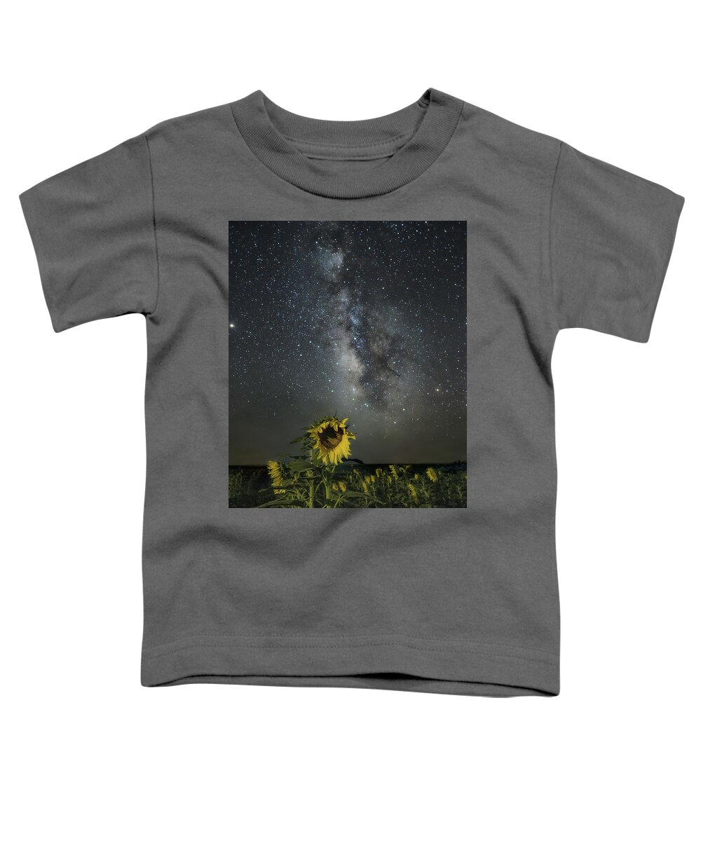 Milky Way Toddler T-Shirt featuring the photograph Sunshine Under the Stars by James Clinich